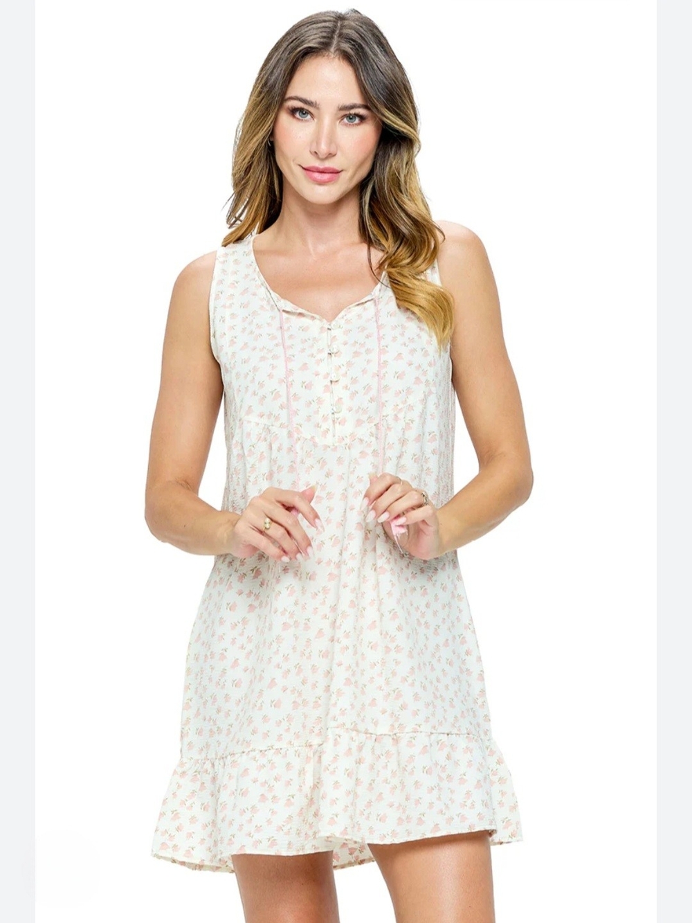NWT Yak & Yeti Cottagecore Floral Babydoll Dress Size S Oversized Handmade Boho